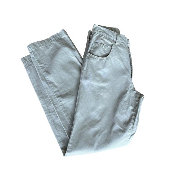 Ethyl Premium Khaki Straight Jeans SIZE 7 Classic Rigid Vanillagirl Monochrome - Picture 7 of 7